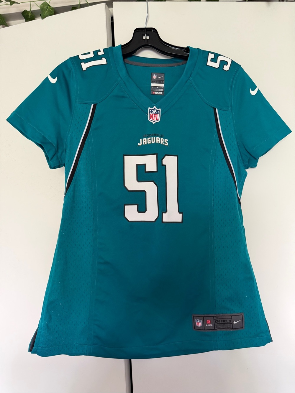 NFL Jacksonville Jaguars Teal #51 Women's Jersey